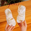 Trendy Cute Solid Color Open Toe Sandals For Girls, Breathable Lightweight Wear-resistant Sandals For All Seasons 3