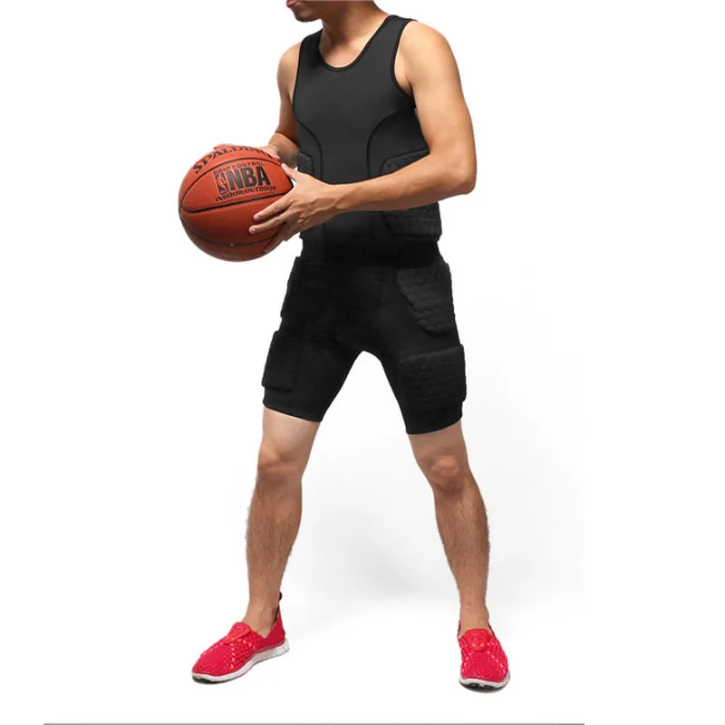 Honeycomb Tight Training Vest Pro Sleeveless Top Anti-Collision Vest Basketball Football Jerseys Anti-Collision T-Shirts Gym