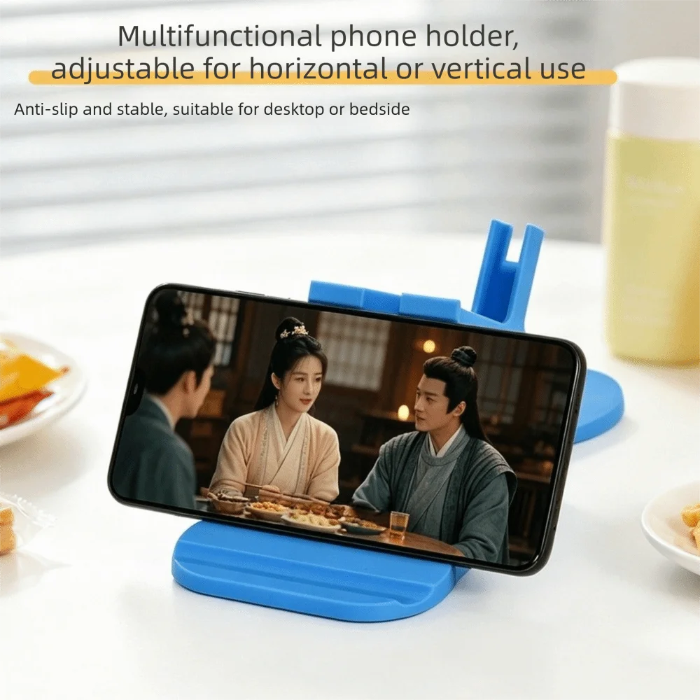 Supporto per telefono a mani libere per posizione laterale, design curvo antiscivolo, supporto per telefono portatile e robusto per stare sdraiati - Image 2