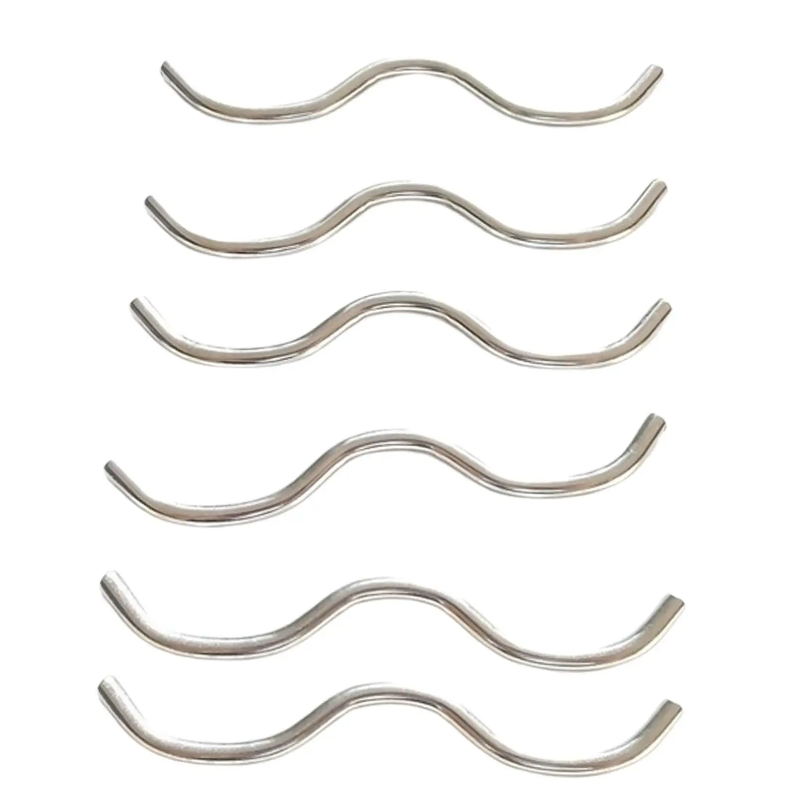 6x W 모양 듀얼 트램펄린 스프링 후크, 견고한 트램펄린 커넥터, 실내 점프 침대, 어린이 트램펄린 액세서리, 야외