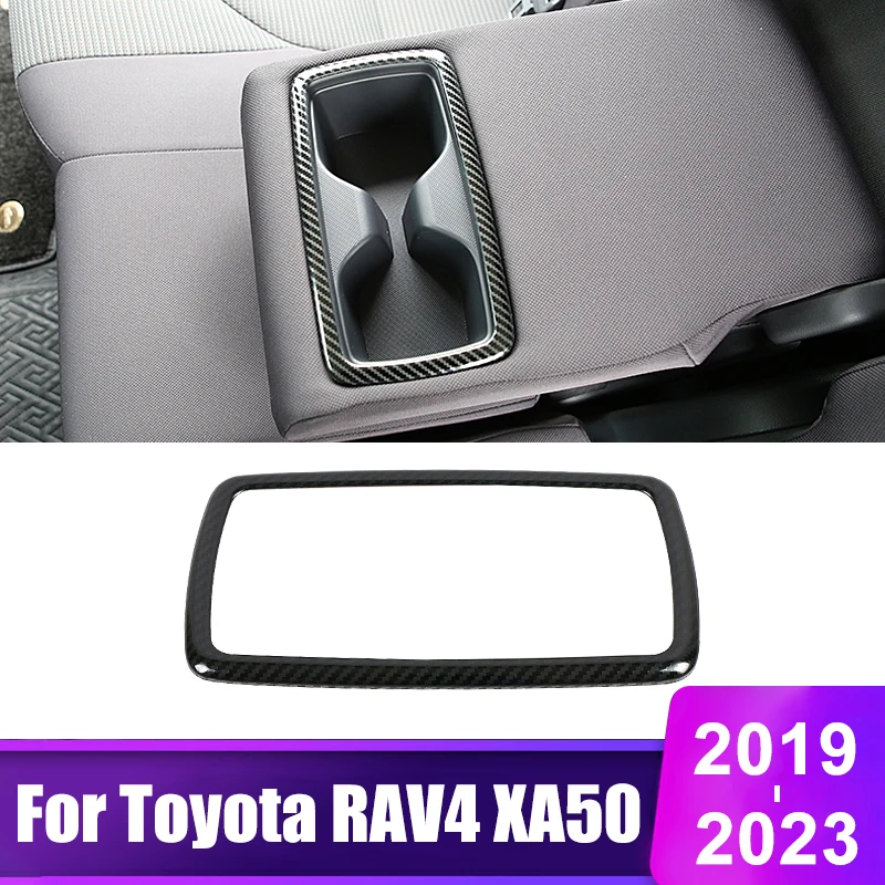 Per Toyota Rav4 2019 2020 2021 2022 2023 Rav 4 Xa50 Hybrid Car Seat Back Row Water Cup Holder Cover Trim Accessori In Acciaio
