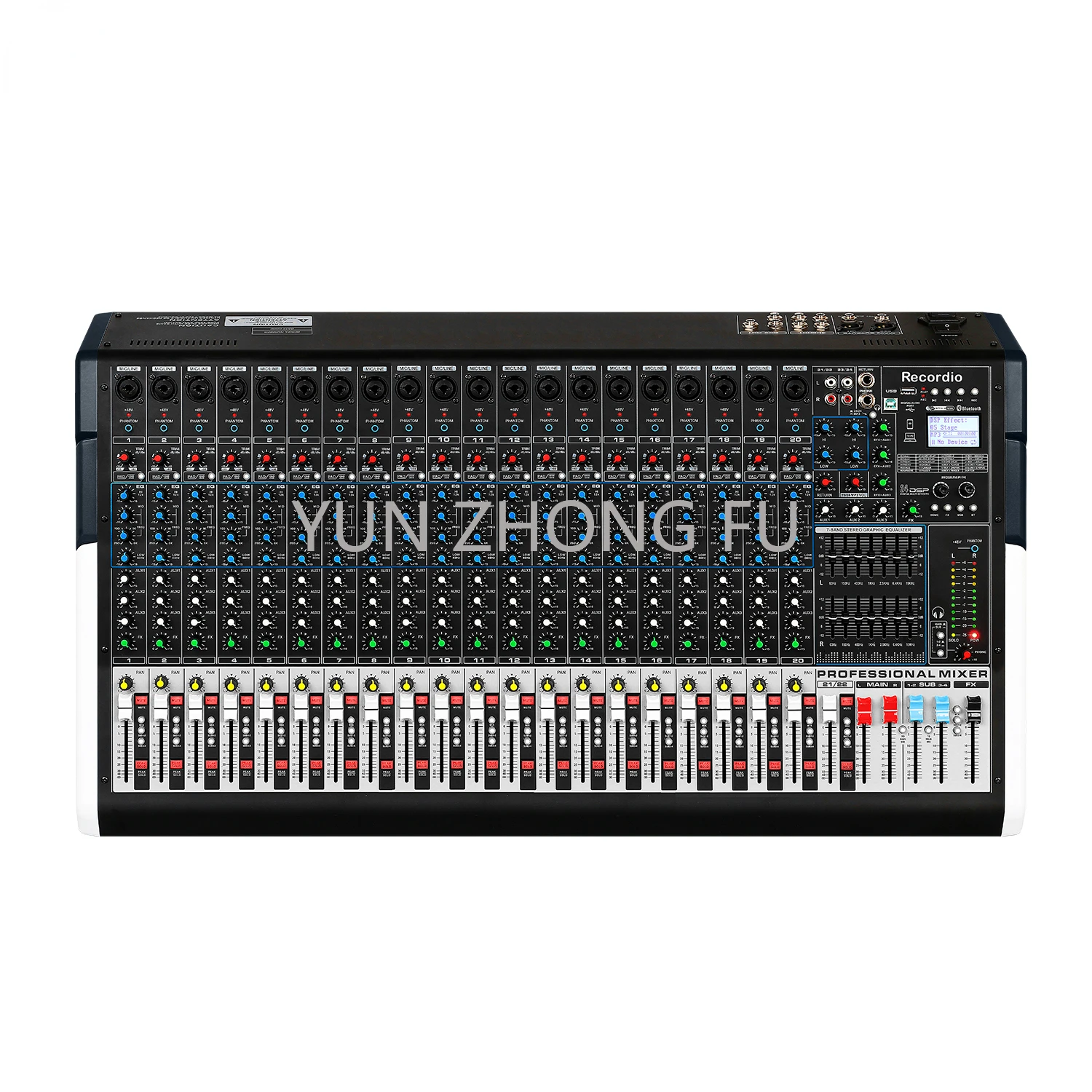 

Gax-tfs24 Новый серия tfx 24-канальный dj звуковой миксер 24dsp эффектор сценический контроллер двойной 7-сегментный эквалайзер