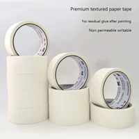 50m / 20m Masking Tape White Color 12/18/60mm Single Side Tape Adhesive Crepe Paper for Oil Painting Sketch Drawing Supplies 2