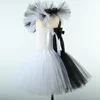 Terrifier Art The Clown Costume Girl Black White Fancy Tutu Dress Horror Joker Dress for Kids Halloween Carnival Party Costumes 5