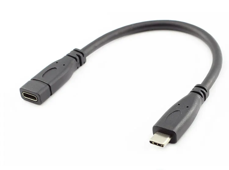 

USB 3.1 Converter Type C Male to Female Date Transfer Extension Cable Cord 15cm