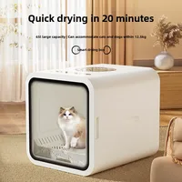 Automatic Pet Dryer Box Ultra Quiet Smart Temperature Control 360° Efficient for Cats Small Dogs Small Household Water Blower