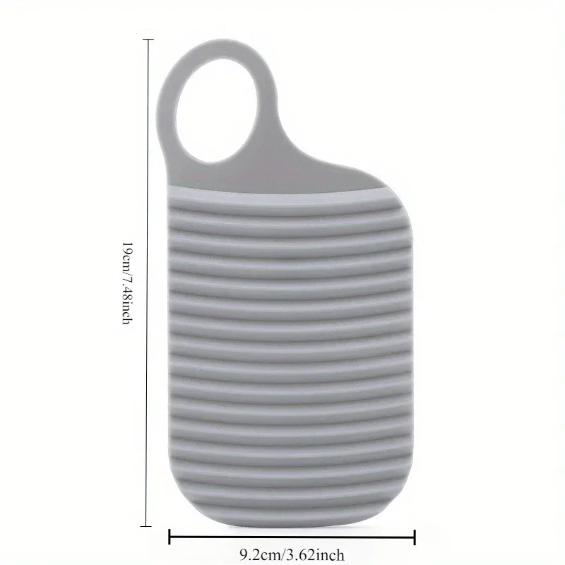 1pc  Foldable Silicone Washing Board, Soft Anti-slip Thickened Household Laundry Scrubber for Clothes Cleaning