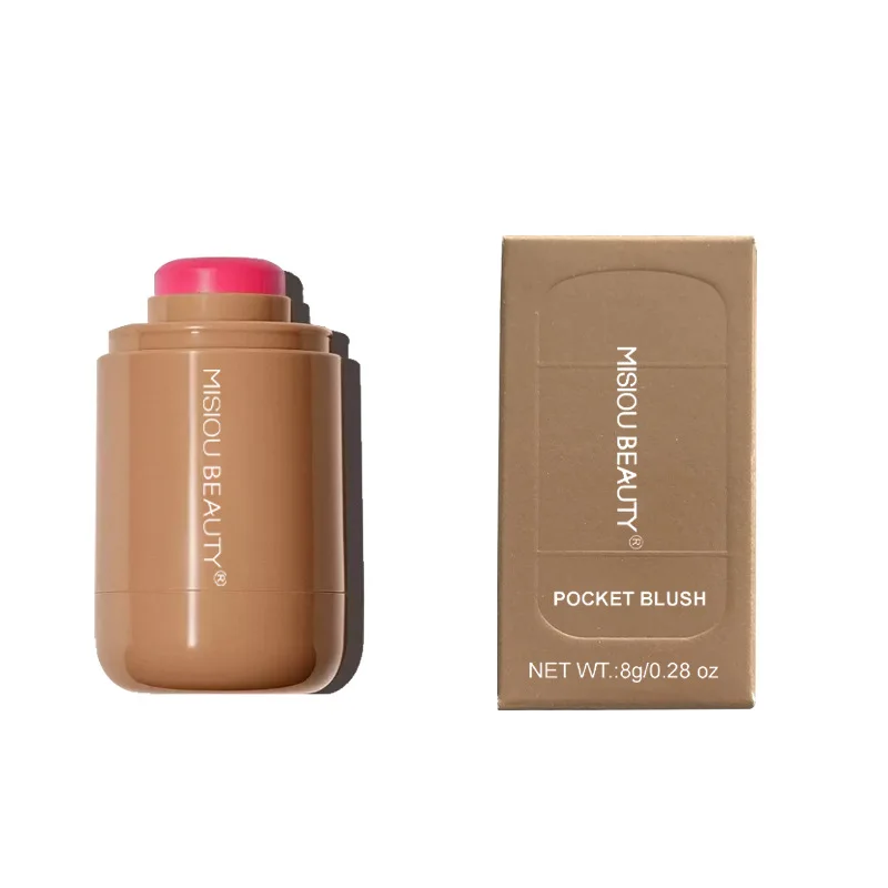 Blush Matte Toning and Tinting Highlight Brightening Long-lasting Portable Lip and Cheek Pocket Blush Stick Blush Cream 2