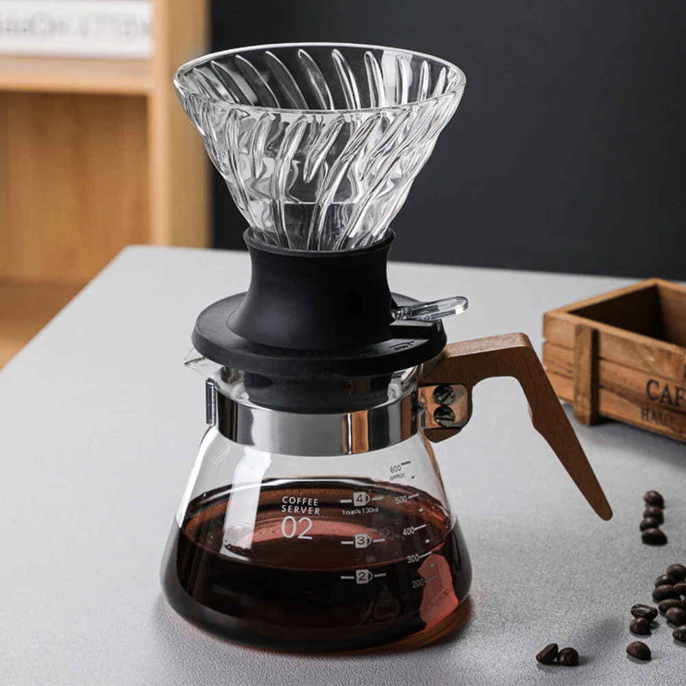 

Coffee Immersion Dripper Switch Glass Pour Over Coffee Maker V Shape Drip Coffee Dripper Coffeeware Accessories For Home Cafe
