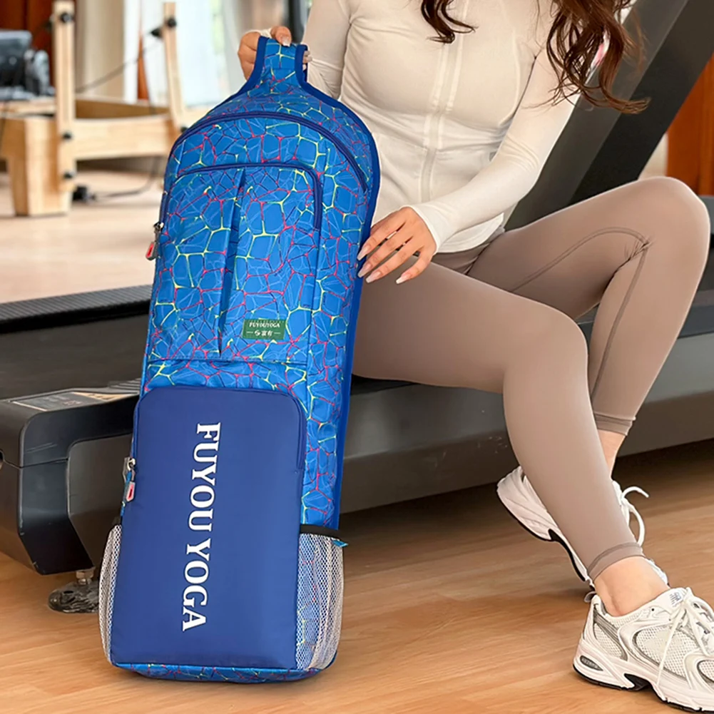Yoga Pilates Cushion Bag Waterproof Yoga Mat Carry Tote Bag Large Capacity with Zipper Pocket/Mesh Pocket/Handle for Women Men 4