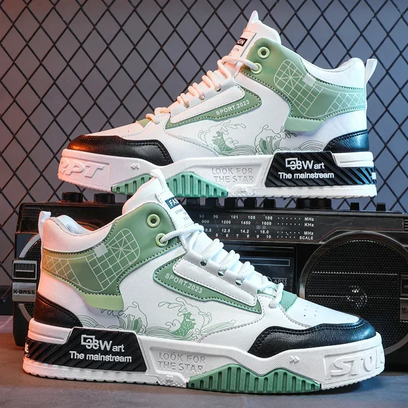 2025 New /Arrival Original Height Increasing White Sneakers High Top Casual Sports Shoes for Men and /Women 4