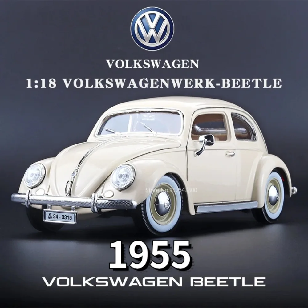 

Bburago 1/18 Volkswagen Beetle Classic Toy Car Model Alloy Diecast Scale Simulation Vehicle Toy Models Collection Boys Toy Gifts