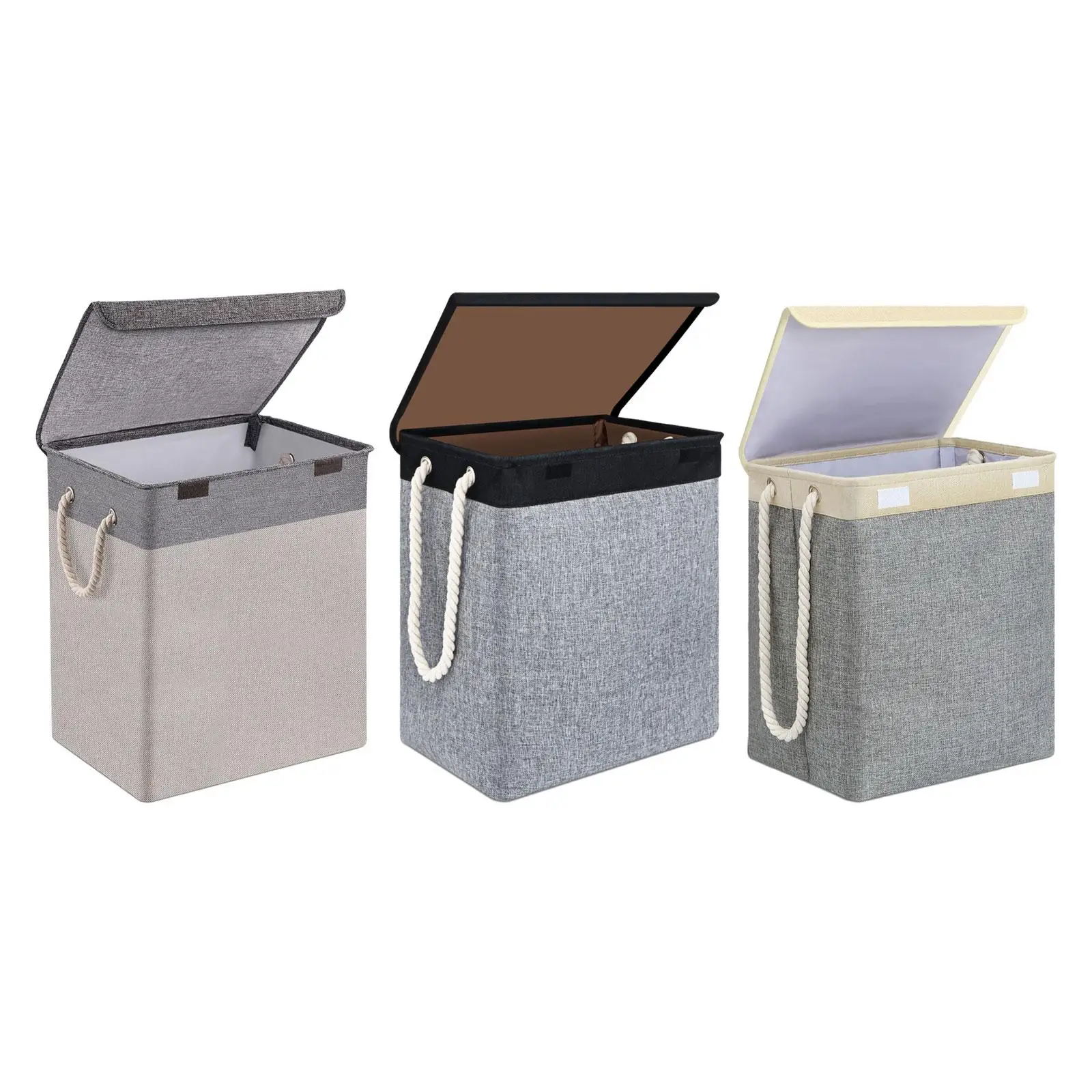 

Бытовая корзина для стирки, 65 л, для спальни, кемпинга, стирки, 16,54 дюйма x 12,20 дюйма x 19,69 дюйма.