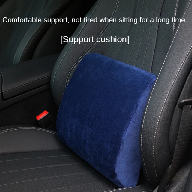 Brand New Car Seat Booster Universal Driver Memory Foam Lumbar Pillow Suede  Seat Height Inclined Cushion Car - AliExpress