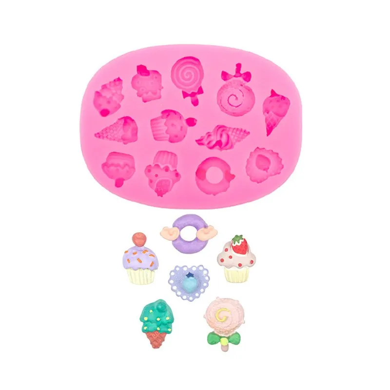 

Lollipop Silicone Mold DIY Candy Ice Cream Doughnut Fondant Cake Decoration Chocolate Dessert Pastry Kitchen Baking Accessories