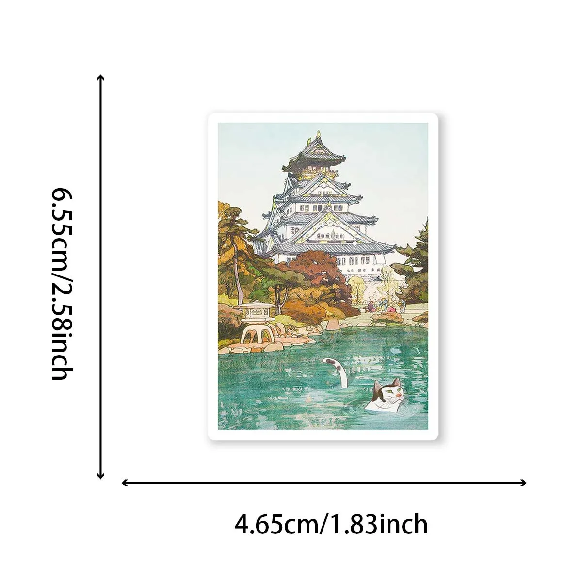 50Pcs 일본 레트로 손으로 그린 ??고양이 테마 스티커 편지지 상자 노트북 전화 노트북 프린터 컵 반복 없음 데칼