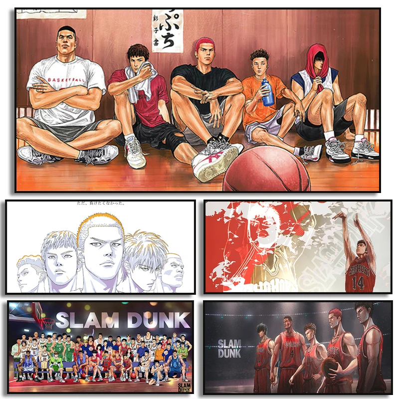 Japan Anime Figure The First Slam Dunk Poster Sport Estetici Basket Canvas Painting Decoration Wall Art Boy Room Decor