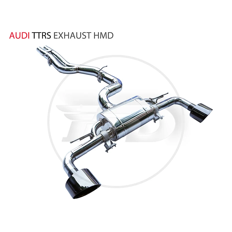 

HMD Stainless Steel Exhaust System Manifold Downpipe For Audi RS3 TTRS Auto Modification Electronic Valve Muffler For Car