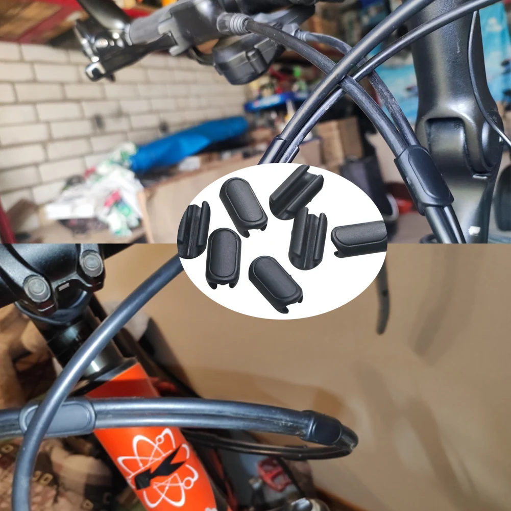 10pcs Bike Hydraulic Mechanical Disc Brake Shift Cable Guide Hose Frame Fixture MTB Road Bicycle Accessories Parts