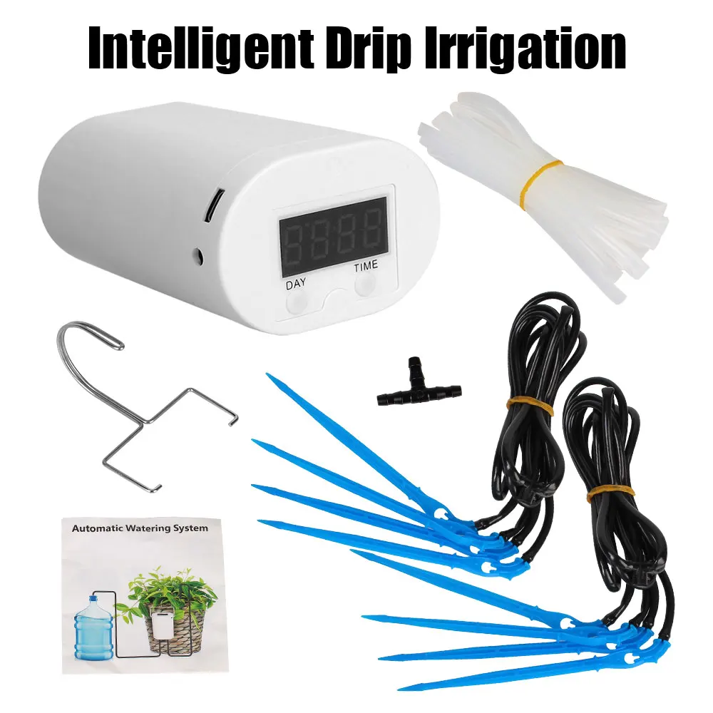 

Outdoor Flower Plant Home Sprinkler Drip Irrigation Device Pump Timer System Automatic Watering Pump Controller 8/4/2 Head