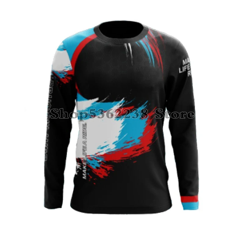 

Motocross Motorsport 2023 For BMW Tour Long T-Shirt Motorrad Rally Motorcycle ADVENTURE Black Summer Racing Mens Jerseys