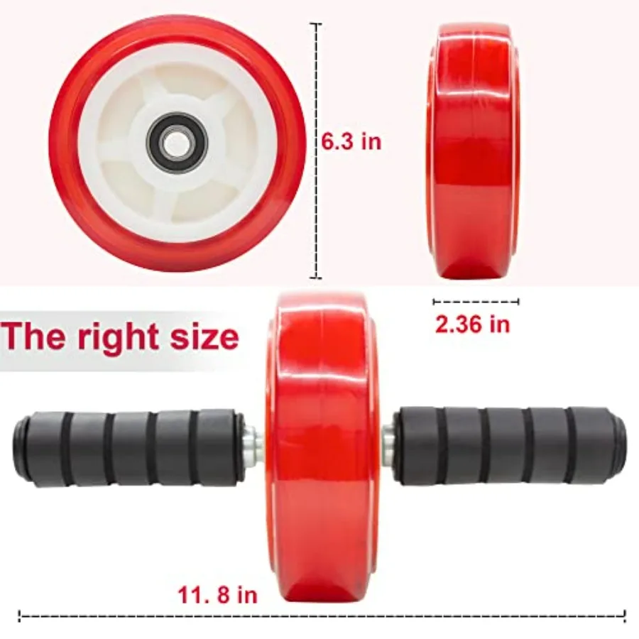 Ab Roller Wheel, Core Exercise Equipment - 880 lbs Weight Capacity, No Noise Ab Wheel for Home Gym Workout