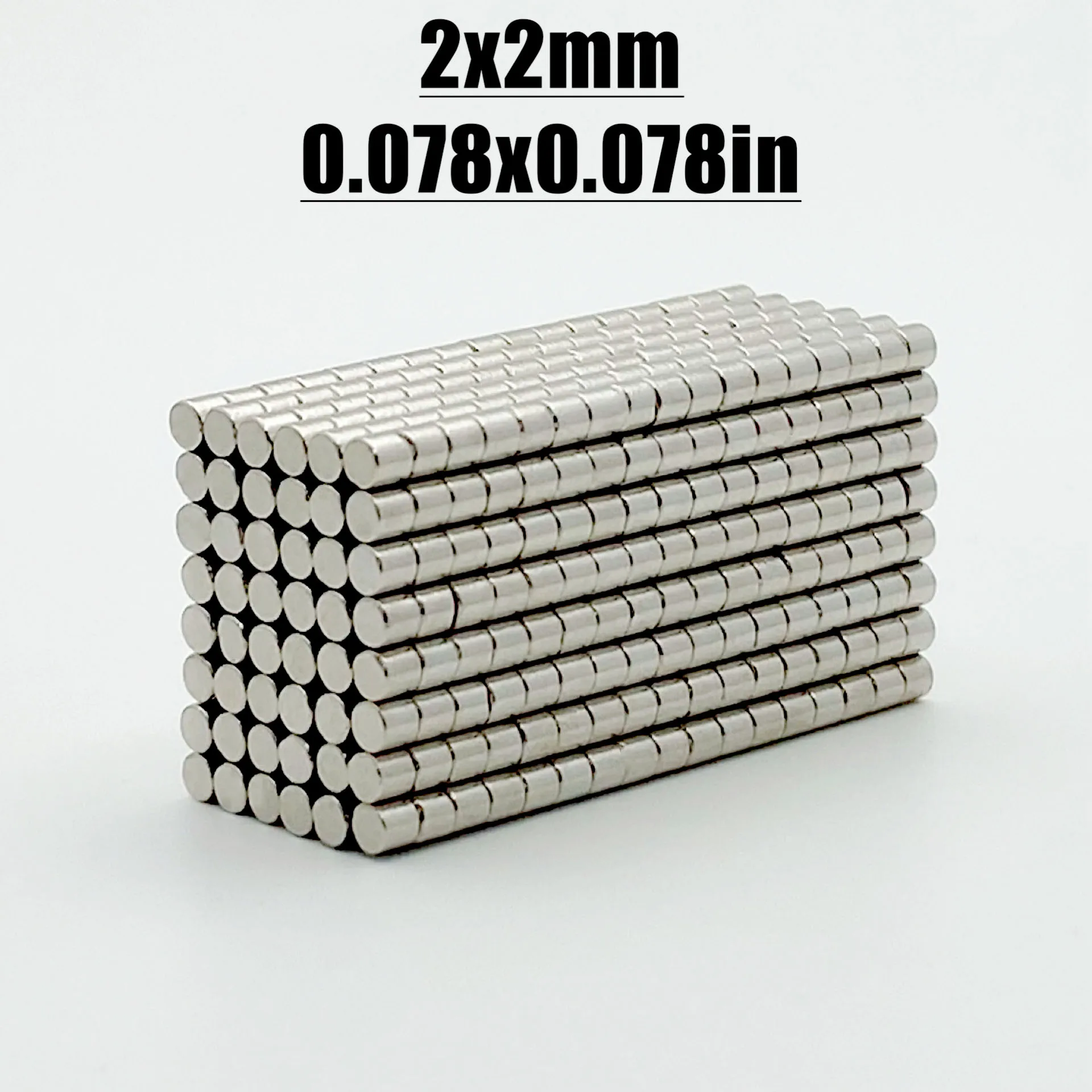 Neodymium Magnets 10~50000PCS 2x2mm Small Magnets Round 2mm*2mm Neodymium Magnet Disc 2x2 Permanent NdFeB Super Strong Powerful Magnetic 2*2mm
