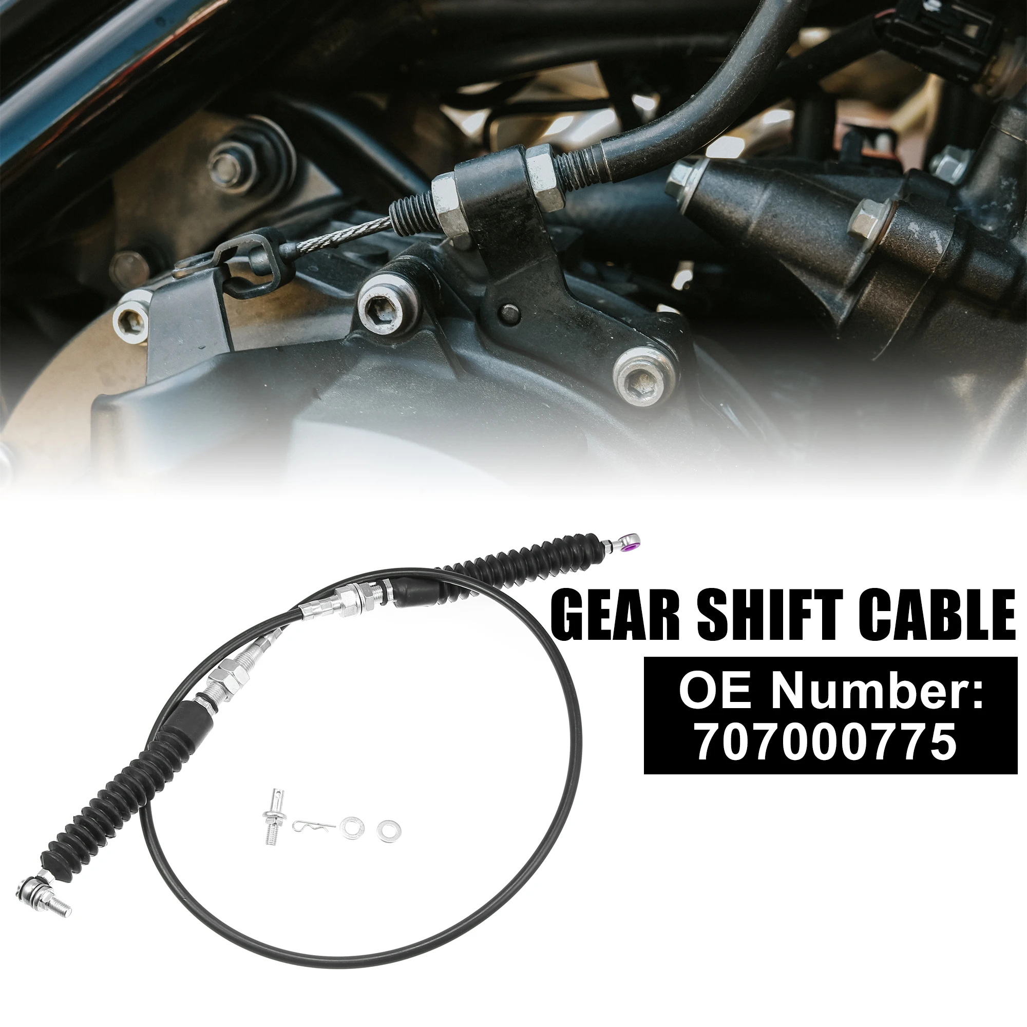 X Autohaux 707000775 Car Gear Shift Cable Transmission Shifter Wire for Can-Am Maverick 1000R 2014-2015 for Can-Am Maverick 1000