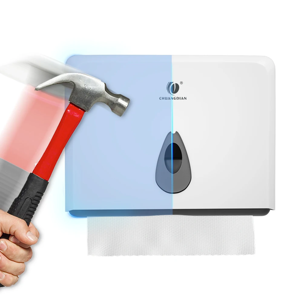Toilet Paper Holder Tissue Dispenser Bathroom Tissue Dispenser Toilet paper towel dispenser Towel Rack Tissue Dispenser ABS Waterproof Wall Mounted Punch Free