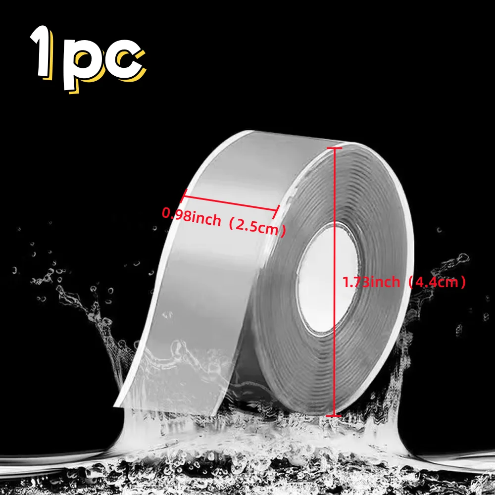 Black Self-Adhesive Silicone Repair Tape - Heavy-Duty, Waterproof, Heat-Resistant, and Insulated