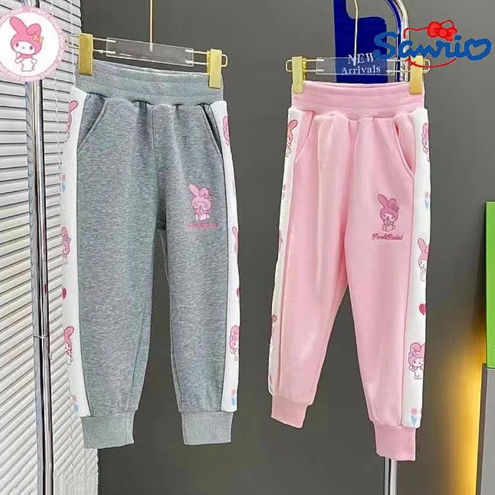 

Kawaii Sanrio Winter Pants My Melody Anime Children Trousers Y2K Soft Cartoon Outwear Fashion Sports Pants Kids Birthday Gift