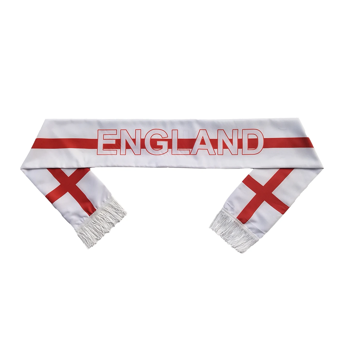 Football Match Fans cheering red cross white Sports scarf-England flag scarf