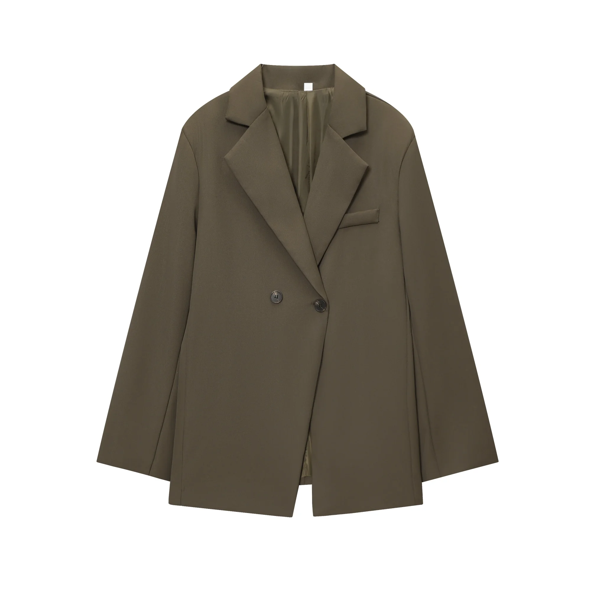 Women Elegant Solid Slim OL Blazer Coats Lady Long Sleeve Lapel Button Fashion Lapel Suit Jacket Chic Female Outwear Streetwear