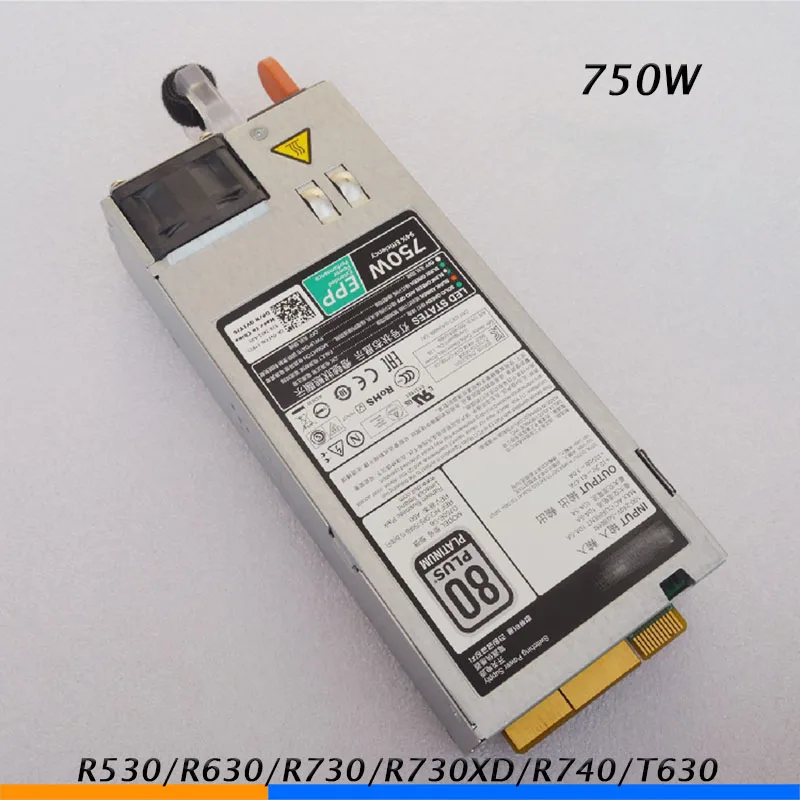 

For Server Power Supply for Dell R530/R630/R730/R730XD/R740/T630 750W G6W6K D750E 100% Tested Before Shipping Hot