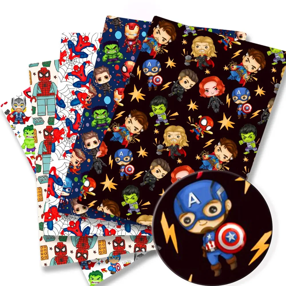 Tissus Super-Héros Marvel Chibi | Spider-Man & Avengers