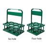 Portable Beer Carrier 4/6 Pack Folding Drinks Holder Six Pack Beer Rack Collapsible Plastic Reusable Wine Cup Rack 6