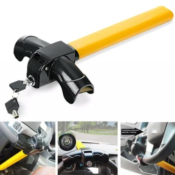 Universal Heavy Duty Anti Theft Steering Wheel Lock Rotary Security Safe Van Car