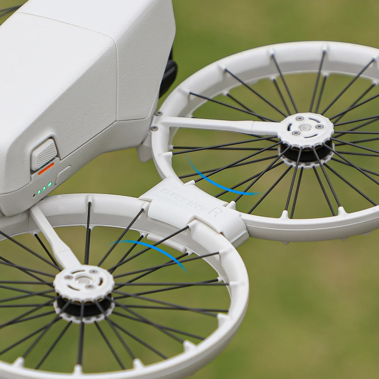 Vue éclatée de la boucle de fixation anti-vibration et anti-collision pour DJI FLIP avec ses composants.