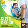 Comfortable outdoor baby swing, 3-point adjustable seat belt, safe quick click locking system, no foam rope, easy to install 4