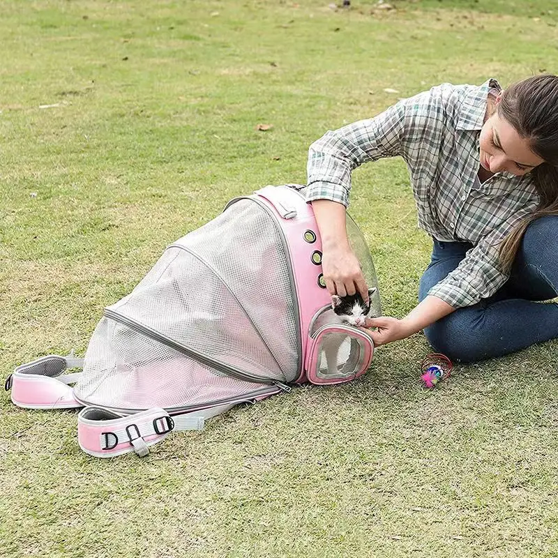 Pet Carrier Backpack Expandable Large Transparent Bubble Space Capsule High Quality Pet Travel Bag