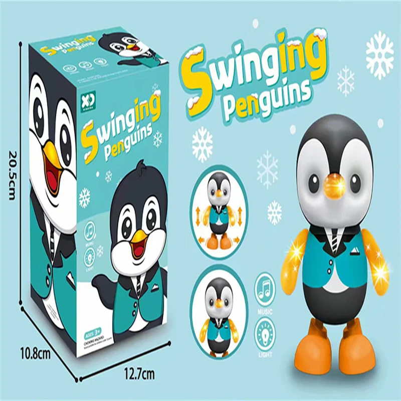 Baby Toys Lovely Smart Swing Dancing Penguin Early EQ Education Music and Learning Walking Singing Flashing LED Lights 2
