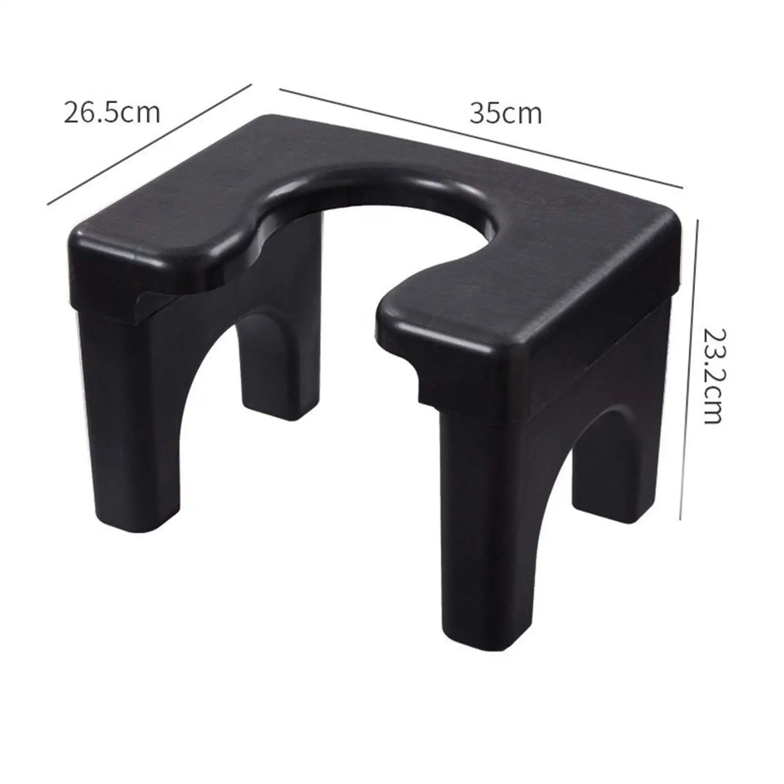 Squat Toilet Seat Stool Non Slip Washable Lightweight Stable for Toilet 6
