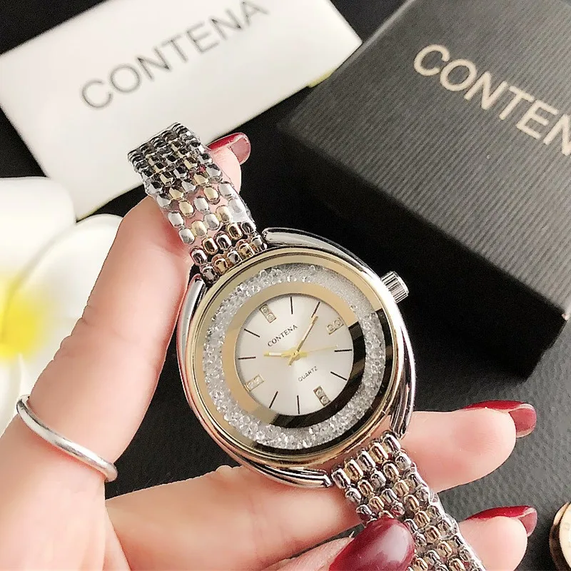 New Watch For Women High-End Luxury Stainless Steel Rhinestone Dial Wristwatch Water Resistant Woman Accesories Gifts for Women 5