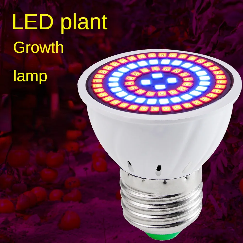 

Wholesale 220V E27 60 LEDs Plant Grow Light Phyto Lamps Led Full Spectrum Growing Bulb Greenhouse Hydroponics Growth Fitolampy