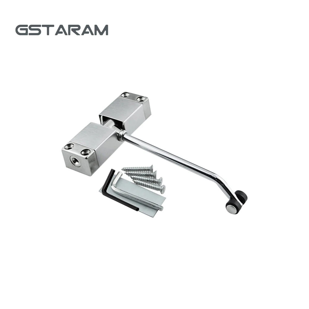 Automatic Door Closer Hydraulic er Punch-Free Mute Home Closer Return Simple Easy-To-Use Anti-Closing Door Soft Closing