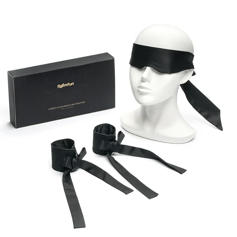 Sexy Low Temperature Candles Canned Ribbon Eye Mask Fabric Handcuffs BindingSMAdult Supplies Room Fun Light Fun