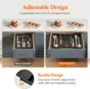 Utensil Organizer for Kitchen Drawers, Expandable Cooking Utensil Tray, Adjustable Cutlery Silverware Flatware Holder, Plastic 4