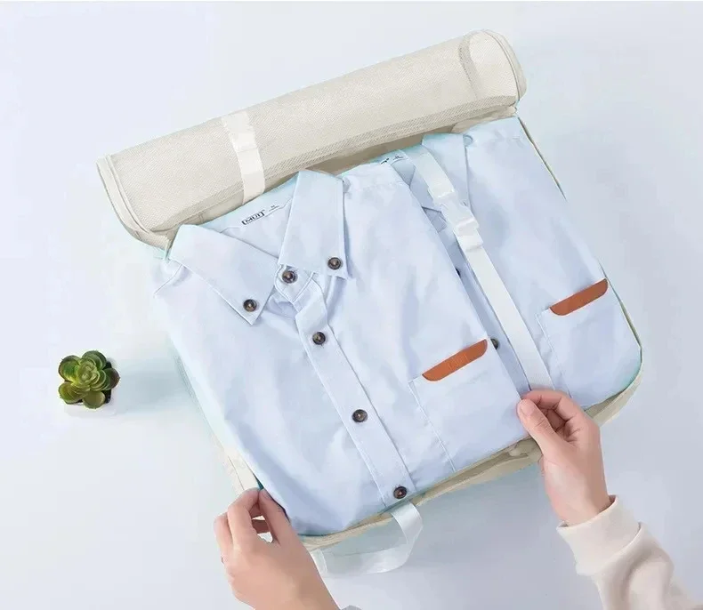 7 Pcs Set Travel Organizer Storage Bags Suitcase Packing Cubes Set Cases Portable Luggage Clothes Shoe Tidy Pouch Folding