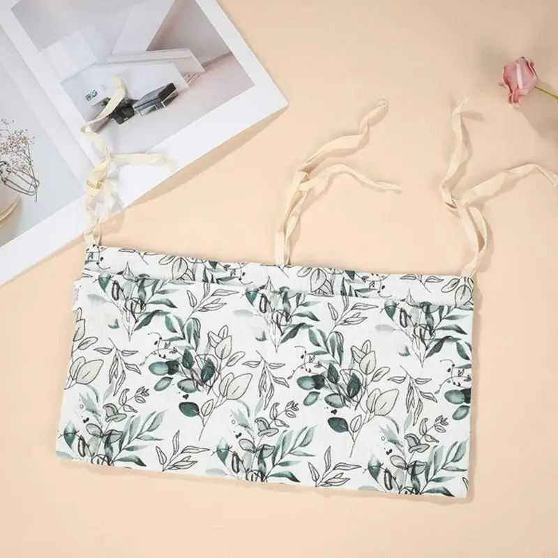 54DF 보육용 침대 옆 수납 가방(포켓 포함) 베이비 케어 액세서리용 공간 절약