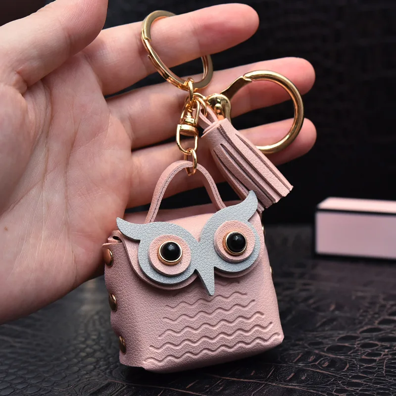 Cute Owl MINI Bag Women PU Leather Coin Purses Fashion Jewelery Handbag Girls Coin Card Holder For Kids Purses Keychain